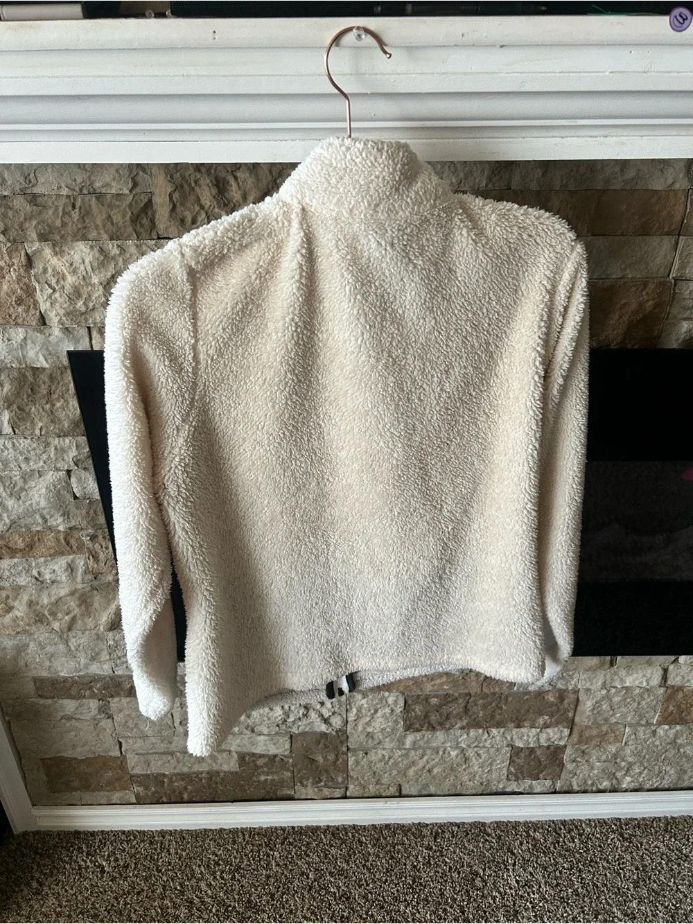 Kansas City Chiefs Cream Sherpa-Like Full-Zip Jacket